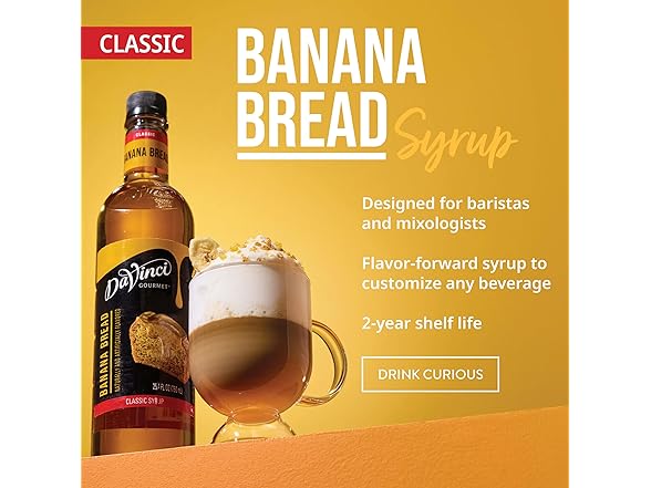 DaVinci Gourmet Banana Bread Syrup, 25.4 oz