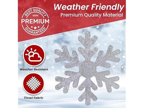 Top Treasures 28" Pre-Lit Snowflake