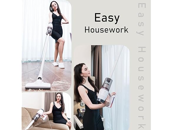 CNIEQOP Ultralight Stick Vacuum Cleaner