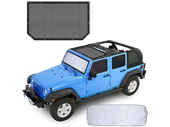 EcoNour Sun Shade for Jeep Wrangler JL 2