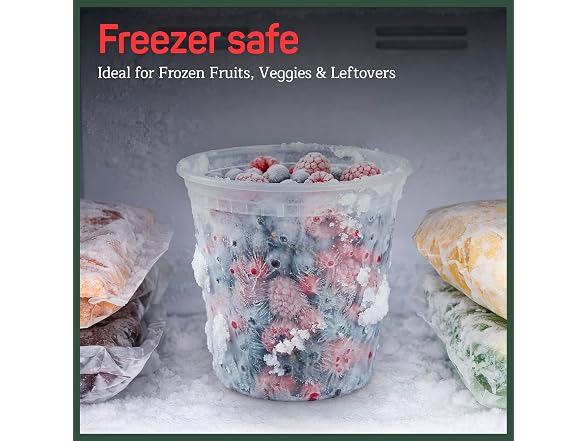 Plastic Deli Containers with Lids 32 oz (Pack of 24)