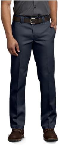 Dickies 873 Slim Fit Work Pants, Black, 40 30
