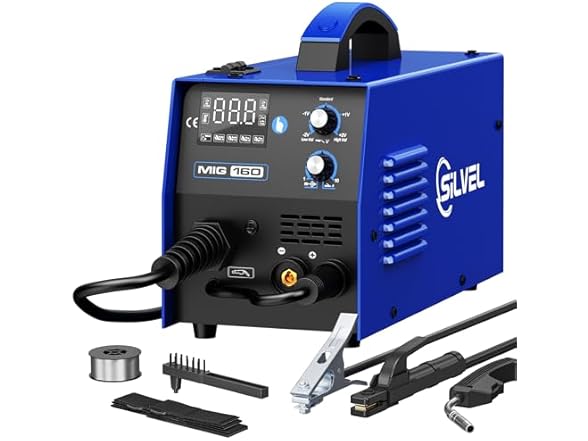 SILVEL 160Amp MIG Welder,110V Flux Core