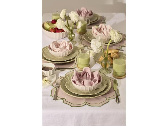 Lenox French Perle Scallop 18-Piece Dinnerware Set for 6
