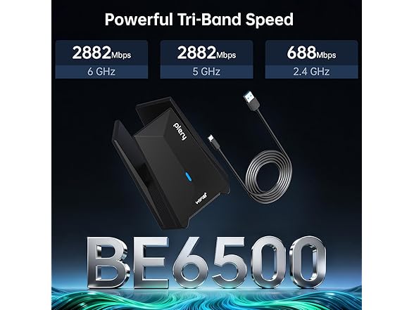 PLERY BE6500 USB WiFi 7 Adapter