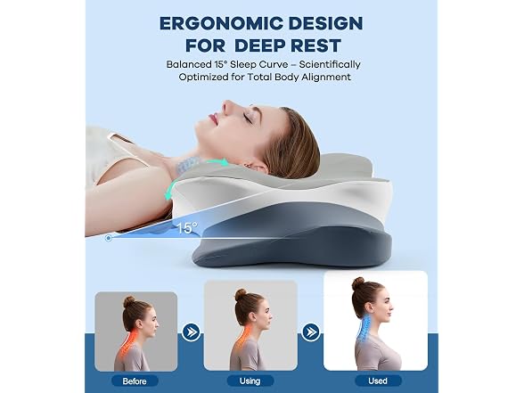 DONAMA Cervical Pillow Grey New