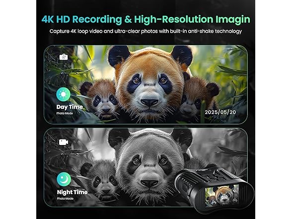 4K Night Vision Goggles | 3in HD Screen