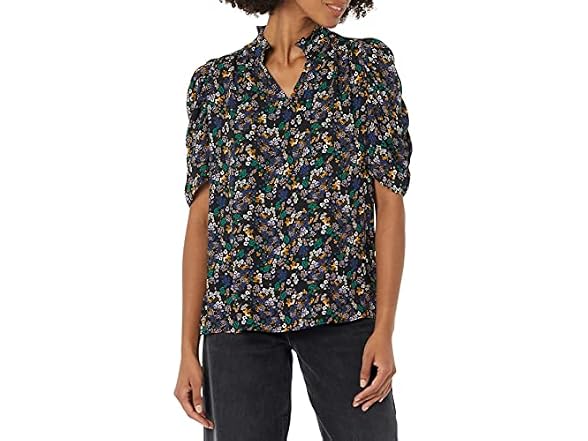Black, Ditsy Floral
