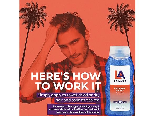 LA Looks Styling Hair Gel - Extreme Sport