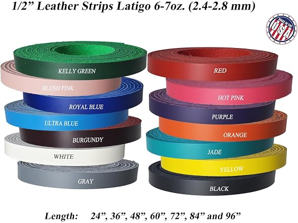Leather Strips - Bright