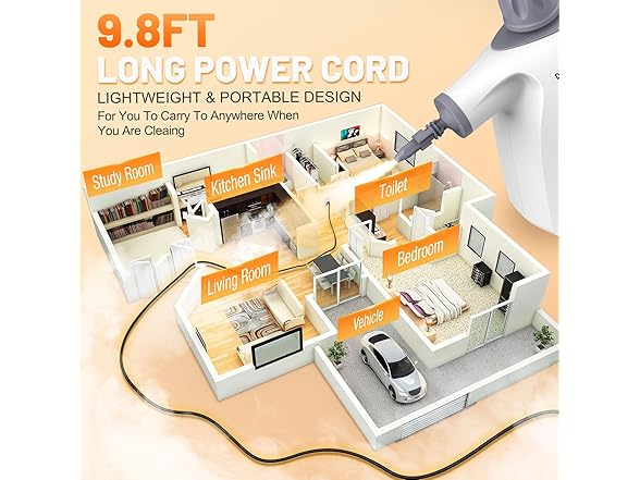 Handheld Pressurized Steam Cleaner