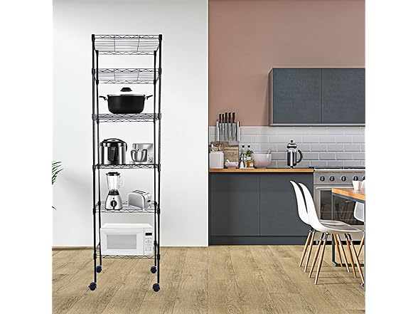 HealSmart Heavy Duty 6-Tier Storage Shelves