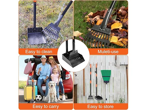 SZHLUX Dog Pooper Scooper Rake Set