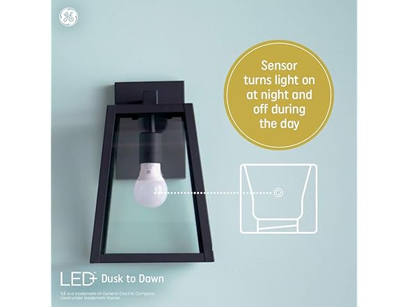  GE LED+ Dusk Dawn Bulb A19 Soft White