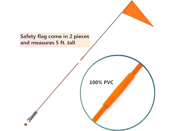 Trademark Innovations Bicycle Safety Flag 5'
