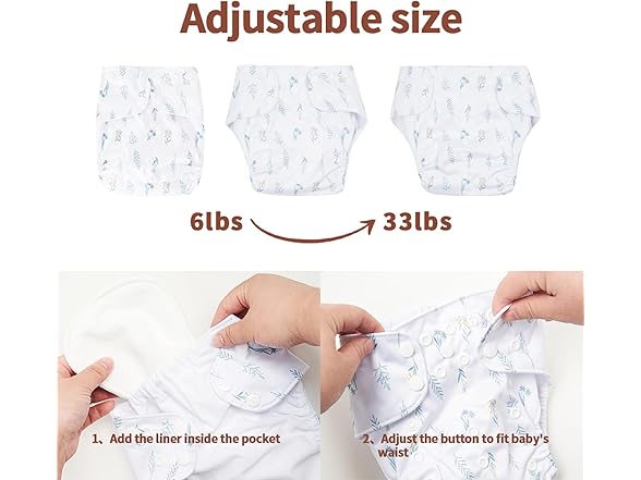 HappyFlute Newborn Baby Cloth Diapers