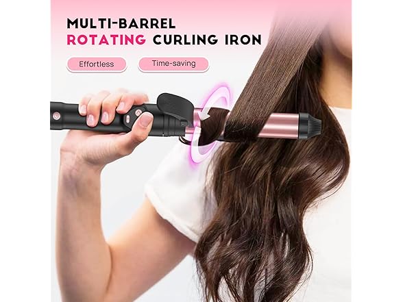 MESCOMB Dual Voltage Automatic Rotating Curling