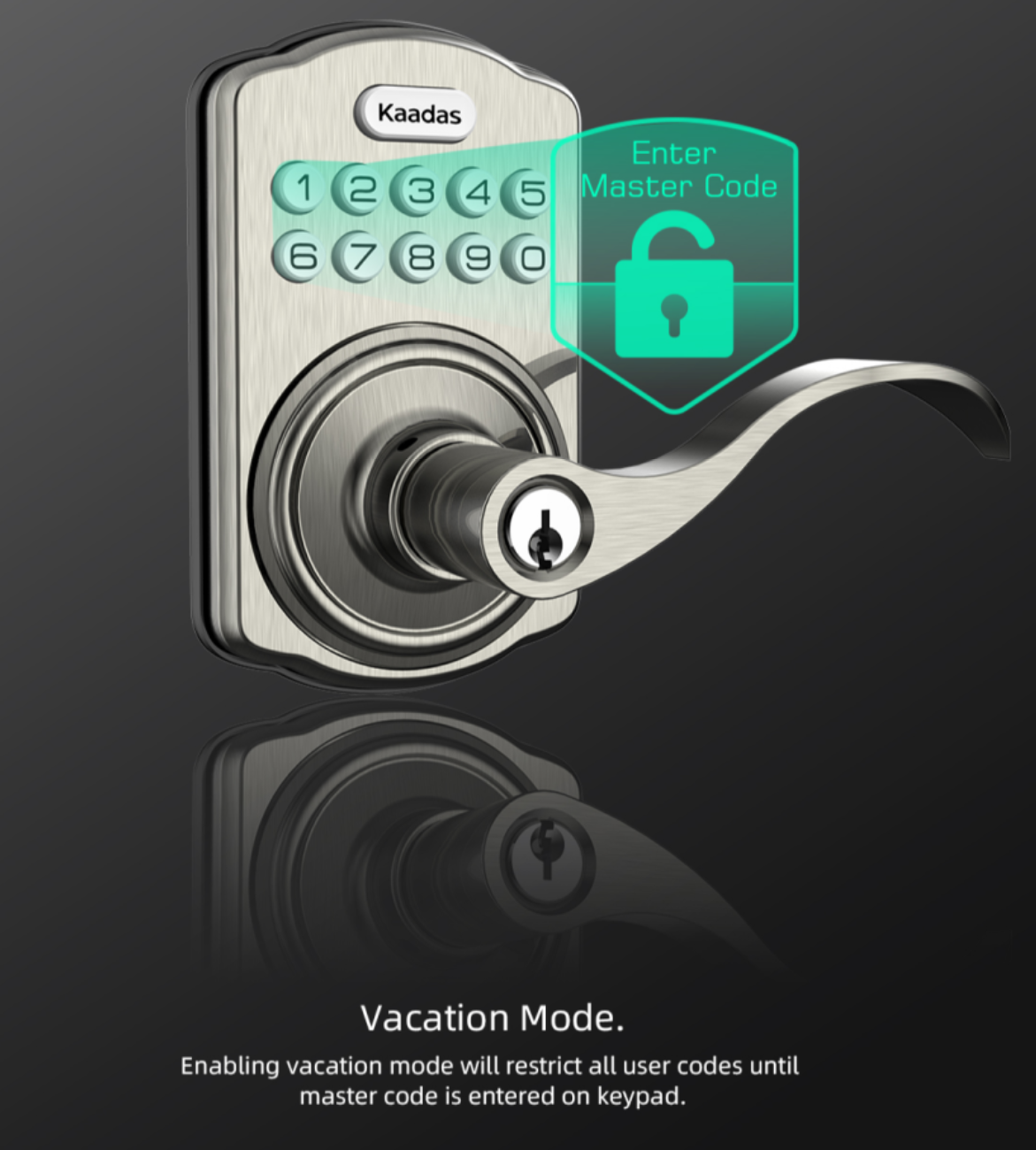 Kaadas KS04 Lever Lock with Key and Keypad - Gallery 24