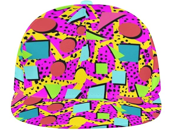 Anangtee Neon Retro Baseball Cap Teens