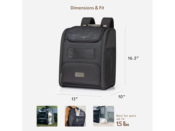 Traveler's Choice Argo Tails of The Trail Pet Backpack