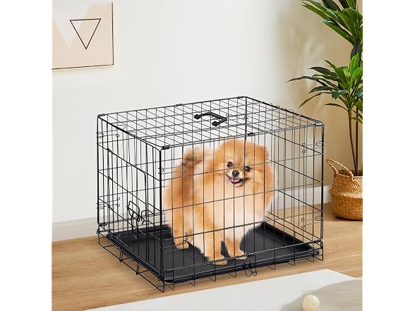 Sweetcrispy Dog Crate, 18 Inch Small Dog Cage