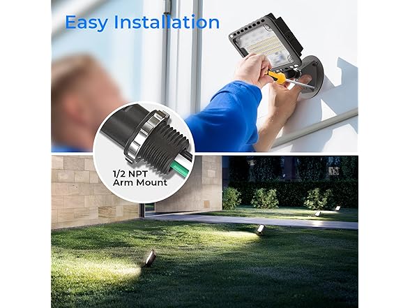 CINOTON 65W LED Outdoor Flood Lights
