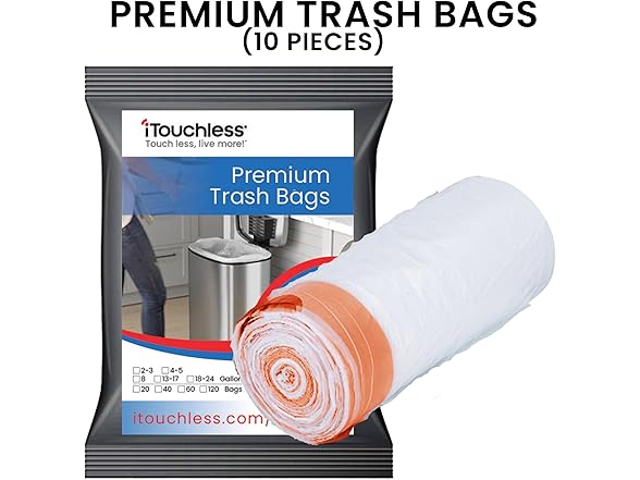 iTouchless 13 Gallon Automatic Trash Can