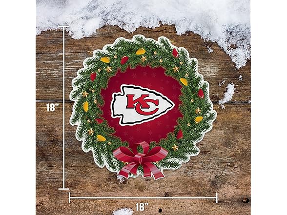 Kansas City Chiefs Wreath Pennant