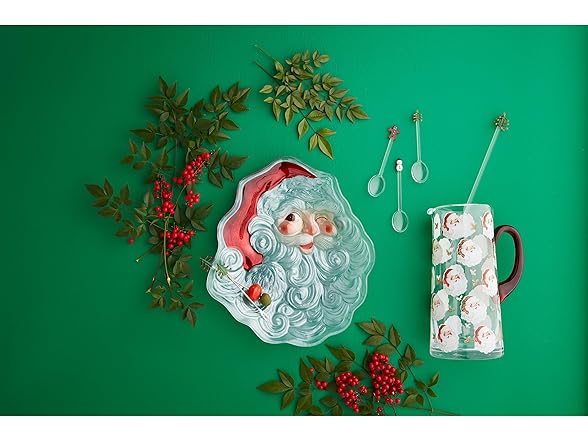 Mud Pie Glass Icon Spoon, Gingerbread, 5"