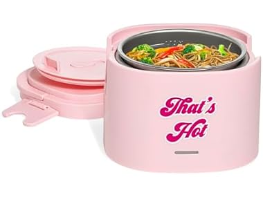 $8.99 Paris Hilton Electric Lunch Warmer Pink 295689 dealfomo