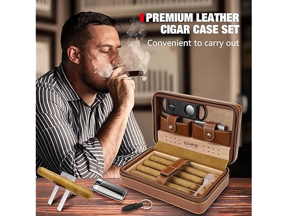 CHFG Leather Cigar Cases