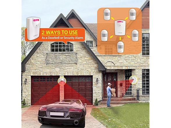 4VWIN Driveway Alarm - Wireless Home