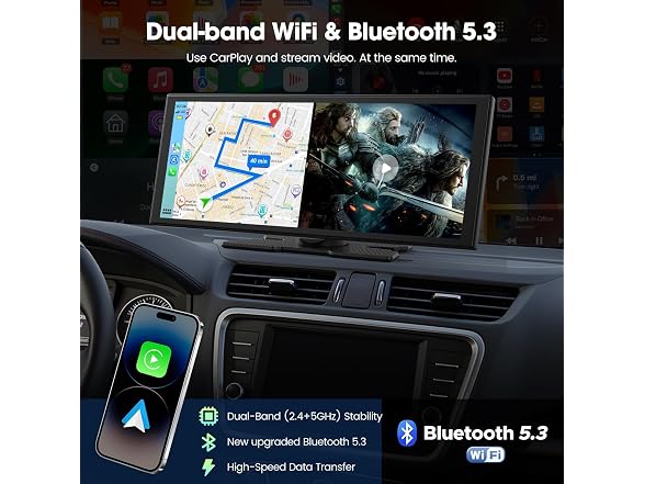 LAMTTO 11in Wireless CarPlay Screen
