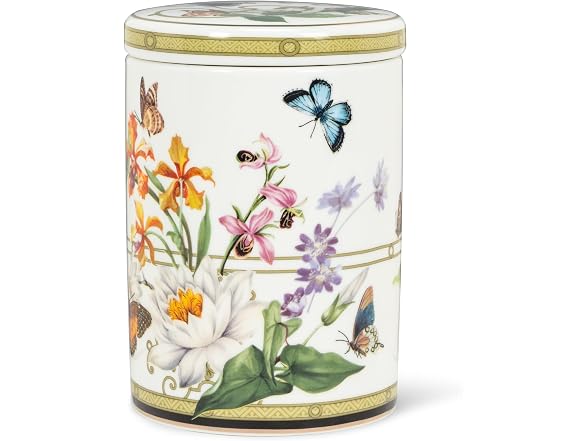 Abbott Collection Butterfly Garden Canister