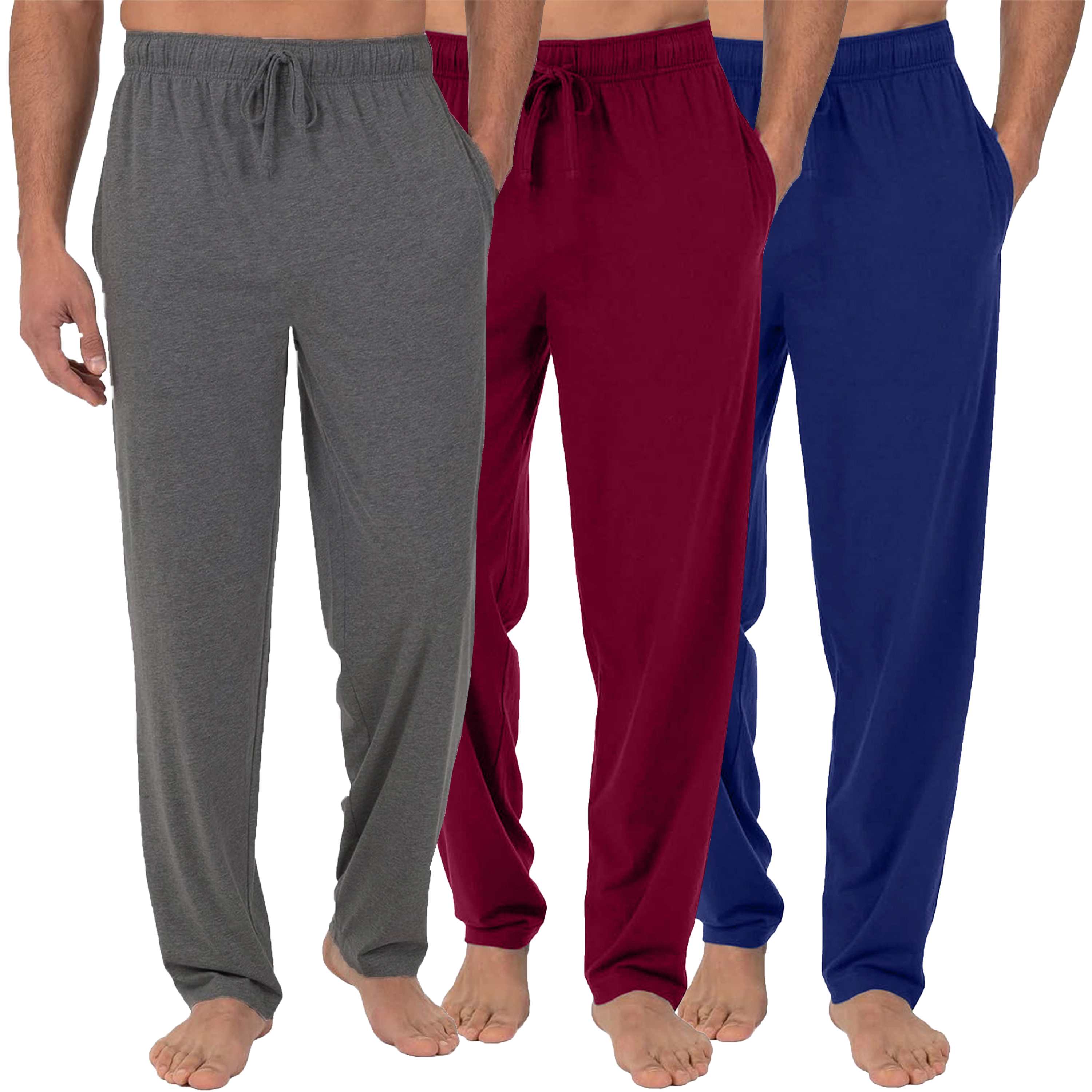 3Pk Mens Classic Lounge Pants - Gallery 12