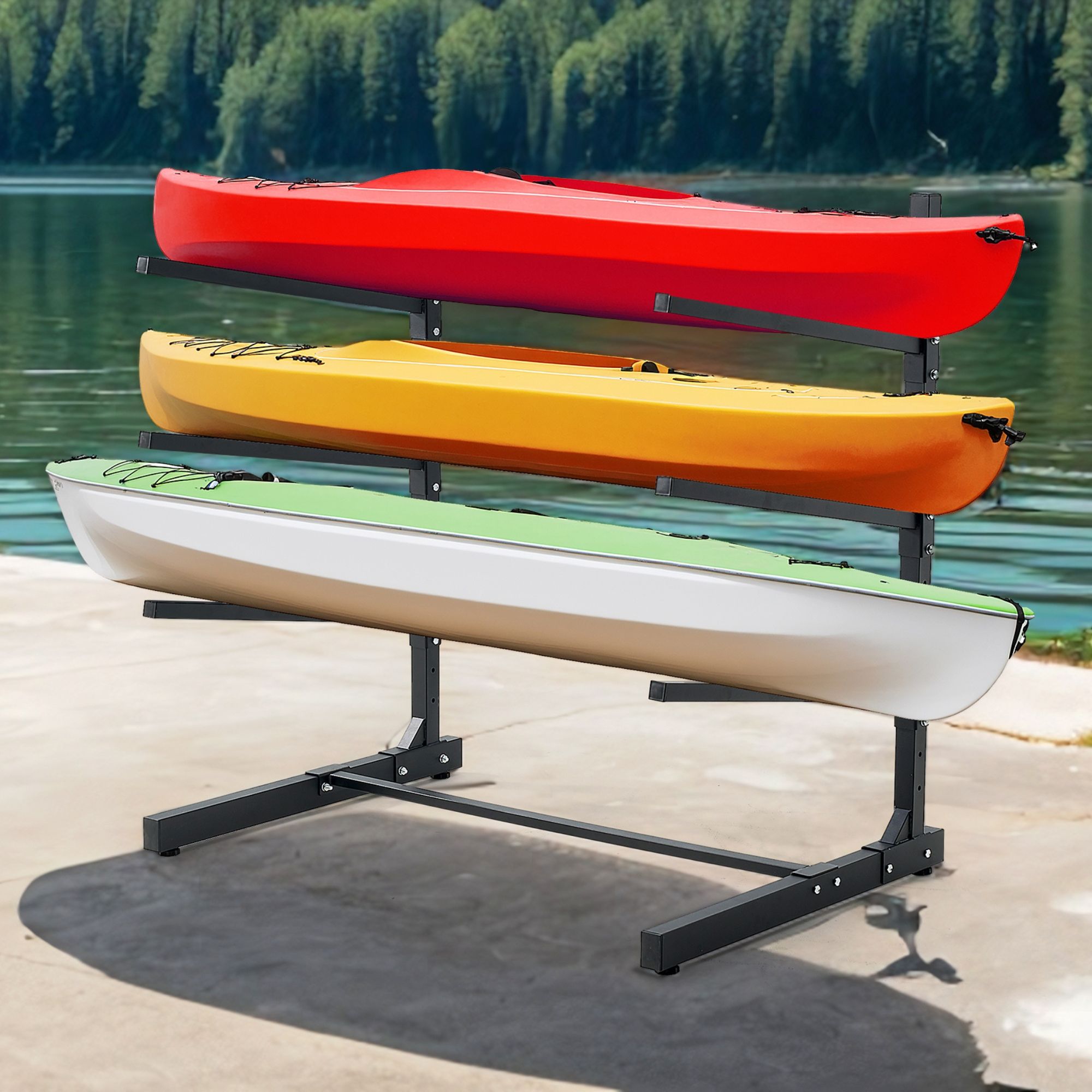 LUGO KR-46-3TIER Heavy-Duty Freestanding Rack - Gallery 10