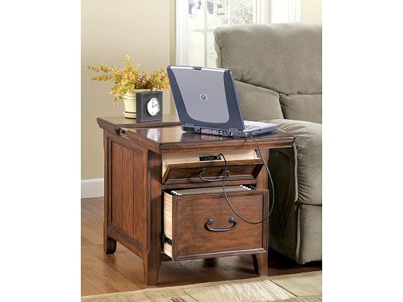 Ashley Woodboro Media End Table Brown