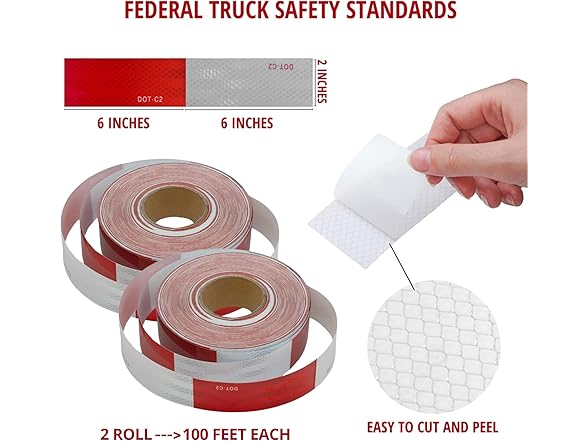Reflective Safety Tape 2 x 200FT