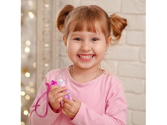 12pc Fruit Flavored Lip Gloss Necklace Set -