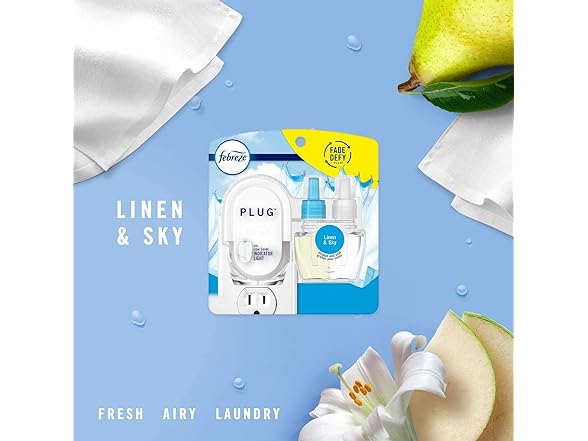 Febreze PLUG, Linen & Sky, Starter Kit 