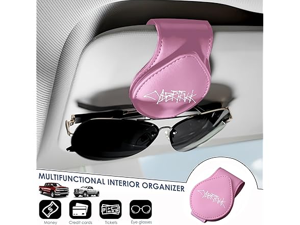 Tesla Cybertruck Sunglass Holder Pink