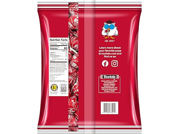 1PK Tootsie Pops Single Flavor Bag - Cherry