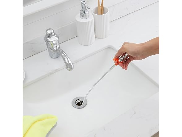 Amazon Basics Drain Clog Remover Tool, 6 Pack
