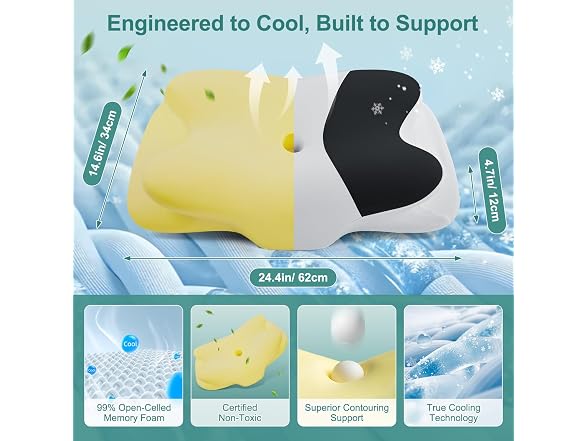 DONAMA Cervical Pillow Black