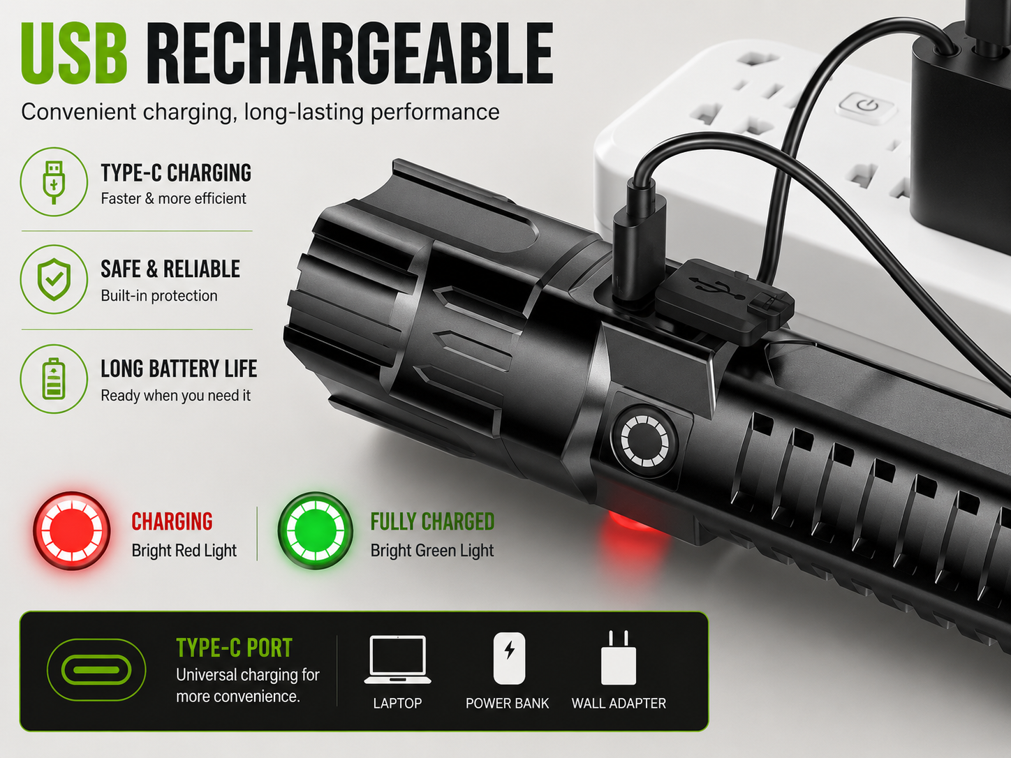 Emergency Flashlights IP65 Rechargeable - Gallery 9