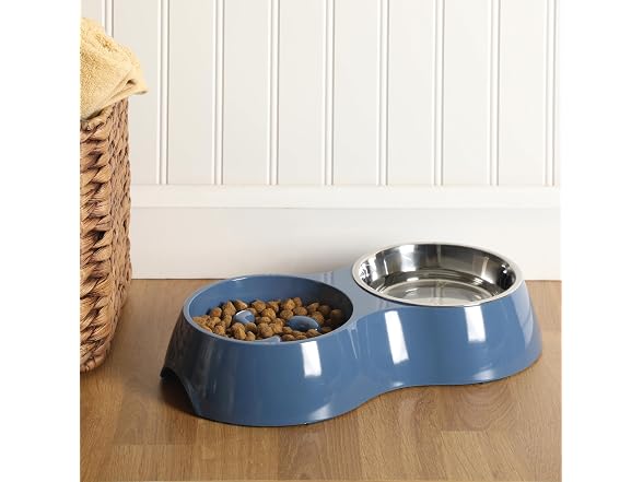 Gibson Home Curious Canines Slow Feeder Dog Bowl Set