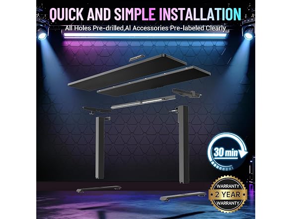 Veken 55 Large Electric Standing Desk