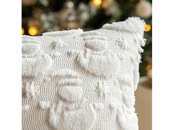 Faux Rabbit Fur Christmas Pillow Covers