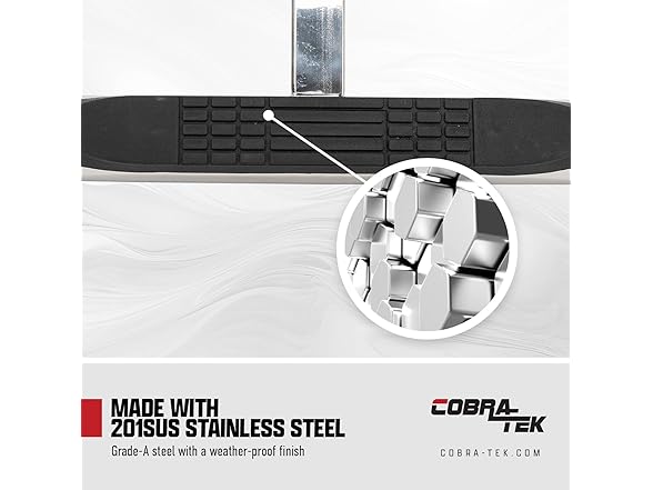 Cobra-Tek HS-008 36" Round Single Hitch Step -Choose Color