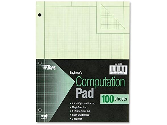 TOPS 35500 Engineering Comp Pads